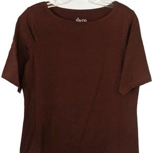 Denim & Co. Jersey Boat Neck Elbow Sleeve Top